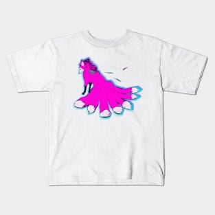 Pink kitsune Kids T-Shirt